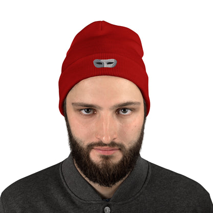 Embroidered 'Mask' Beanie